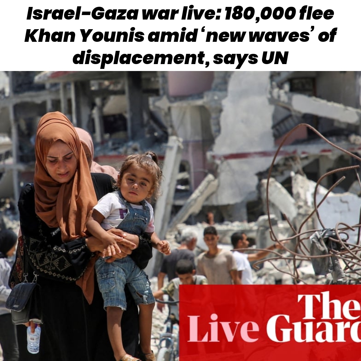 Israel-Gaza war live: 180,000 flee Khan Younis amid ‘new waves’ of displacement, says UN