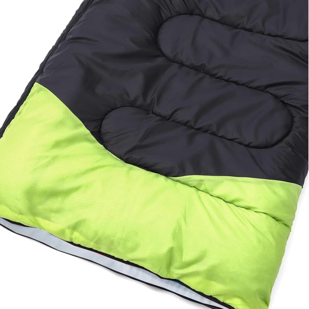 Camping Sleeping Bag - 3 Season Warm  Cool Weather - Summer Spring Fall Lightweight Waterproof for Adults Kids - Camping Gear Equipment, Traveling, and Outdoors