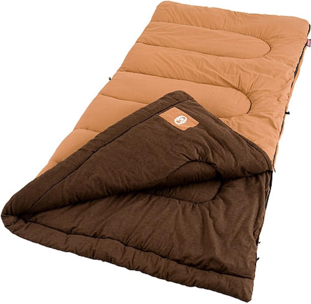 Coleman Dunnock Cold Weather Sleeping Bag, 20°F Camping Sleeping Bag for Adults, Comfortable  Warm Sleeping Bag for Camping and Outdoor Use, Fits Adults up to 6ft 4in Tall