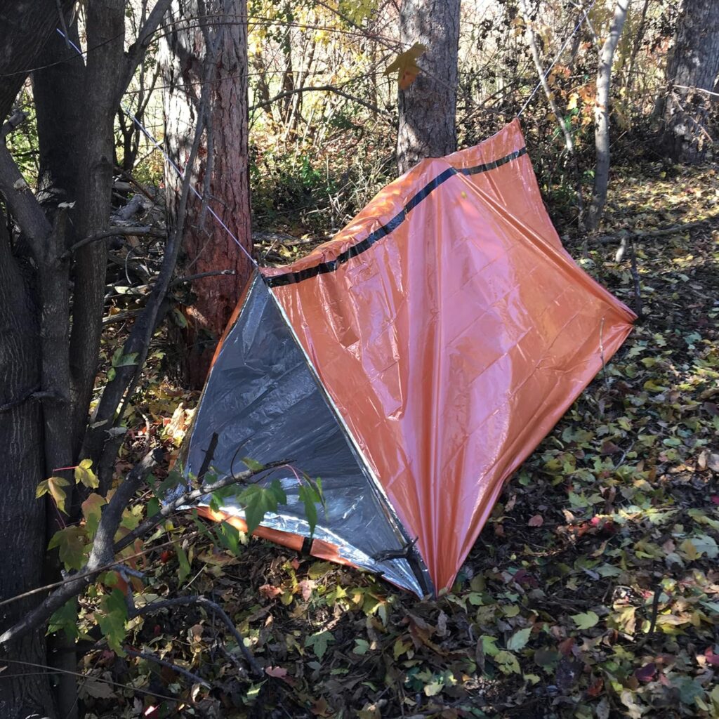 Emergency Shelter Tent Mylar Tube Tent for Survival