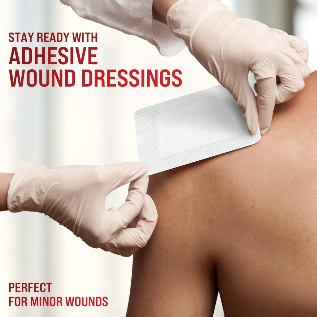 Emergency Wound Closure Strips - 4pk - 2 Types Laceration Closure Kit - Stitchless  Easy to Use - Butterfly Bandages