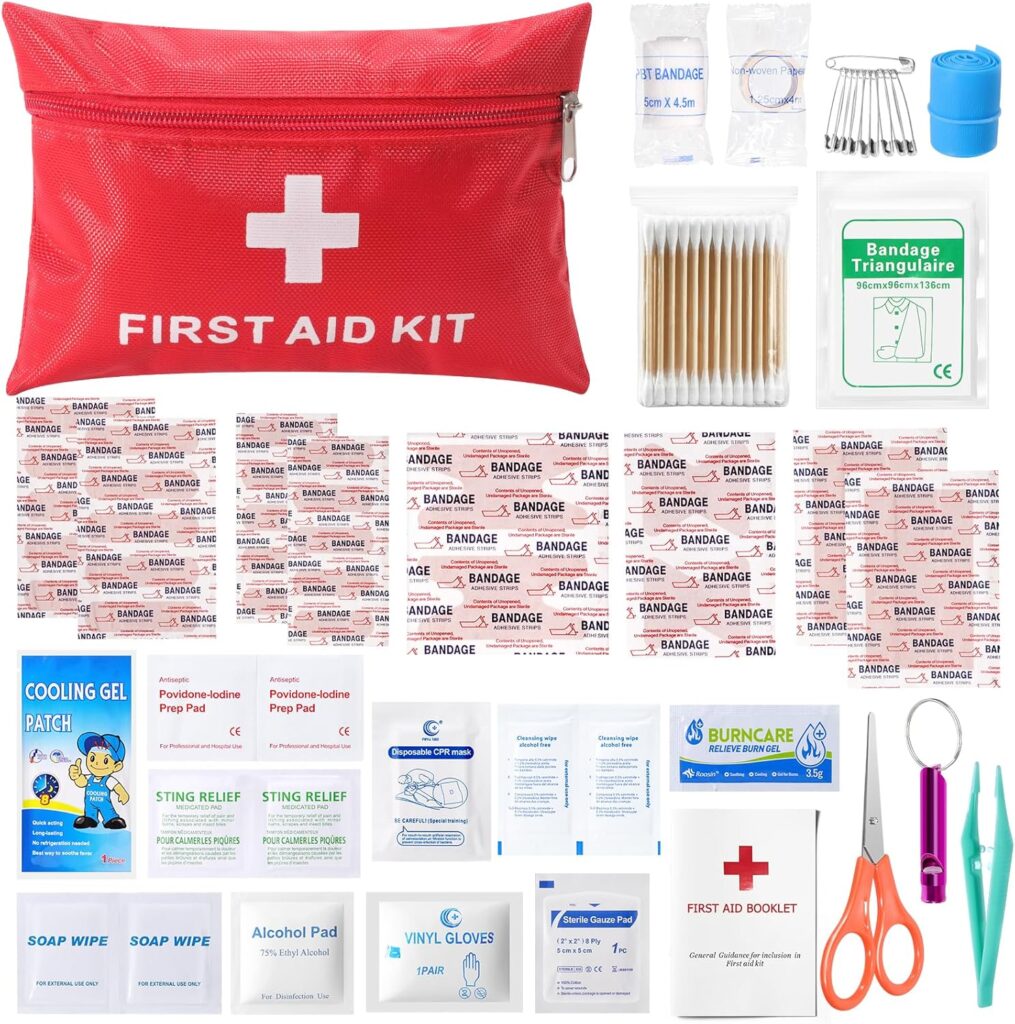 First Aid Kit 116 Piece Small First Aid Kit for Car, Home, Offices, Emergency Supplies/Survival Kit for Vehicle Travel, Camping, Hiking, Outdoor Essentials