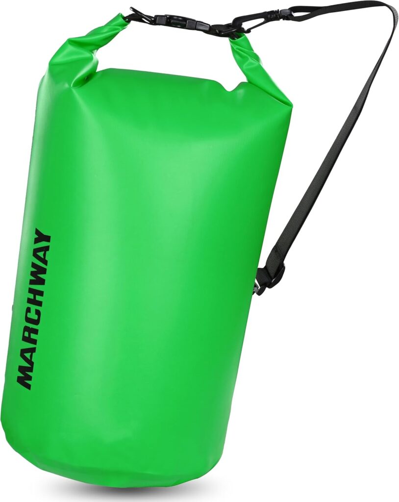 MARCHWAY Floating Waterproof Dry Bag Backpack 5L/10L/20L/30L/40L, Roll Top Sack Keeps Gear Dry for Kayaking, Rafting, Boating, Swimming, Camping, Hiking, Beach, Fishing