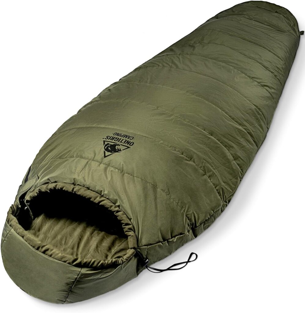 OneTigris Bushcrafter’s Sleeping Bags, Mummy Sleeping Bag for Camping Hiking Backpacking, Survival Gear