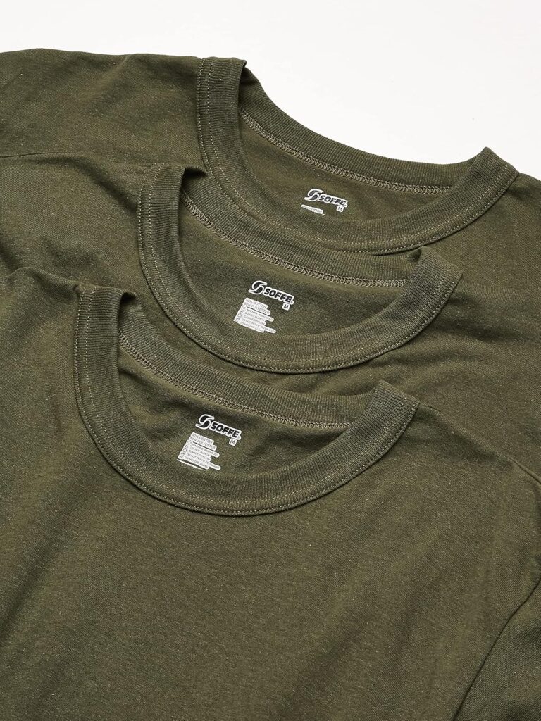 Soffe Mens 3 Pack - USA Poly/Cotton Military Tee