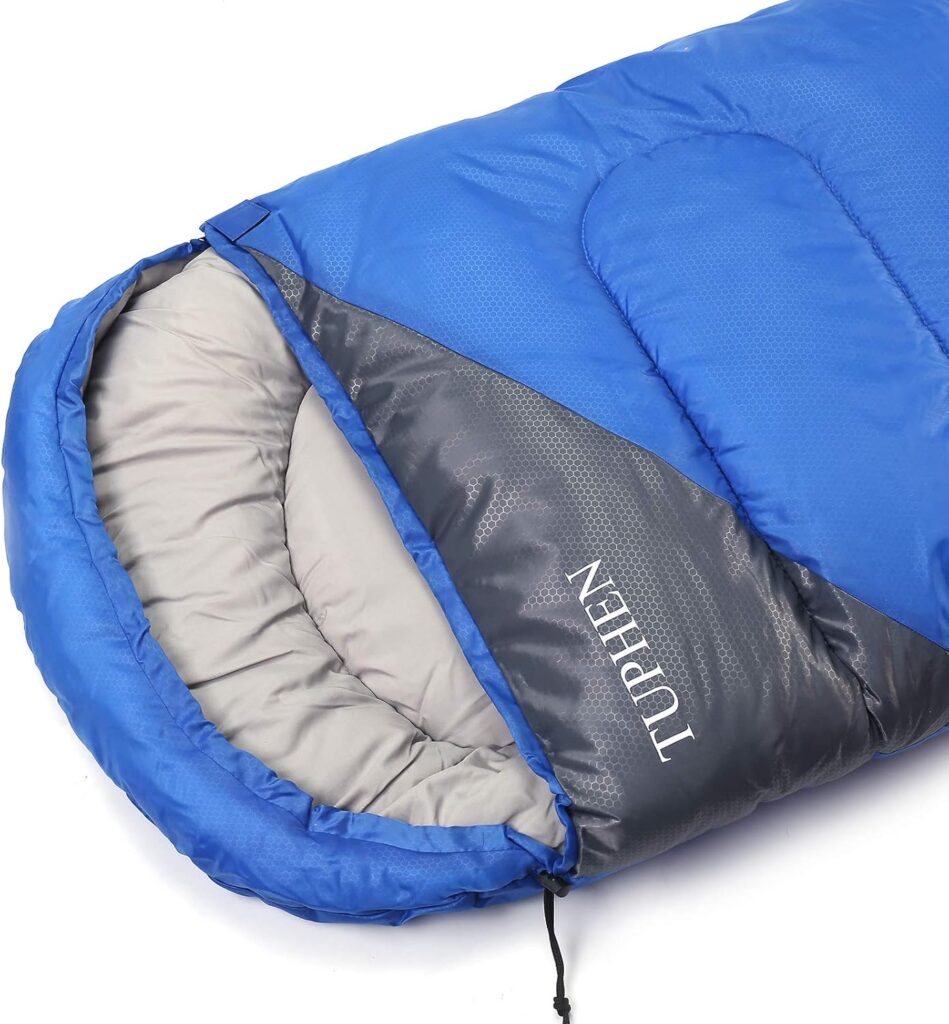 tuphen- Sleeping Bags for Adults Kids Boys Girls Backpacking Hiking Camping, Cold Warm Weather 4 Seasons Indoor Outdoor, Waterproof